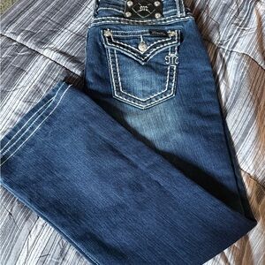 Miss Me Dark Blue Boot Cut Jeans